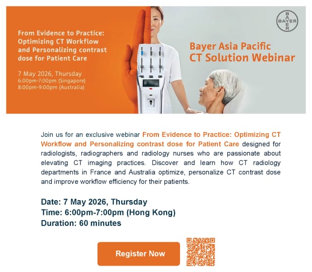 From Evidence to Practice: Optimizing CT Workflow and Personalizing contrast dose for Patient Care (07 May 2026)